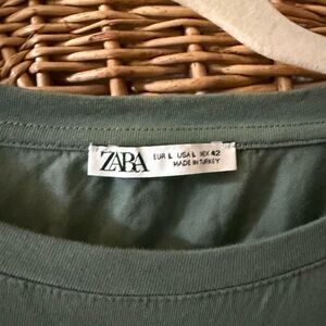Zara Olive Green Tee
